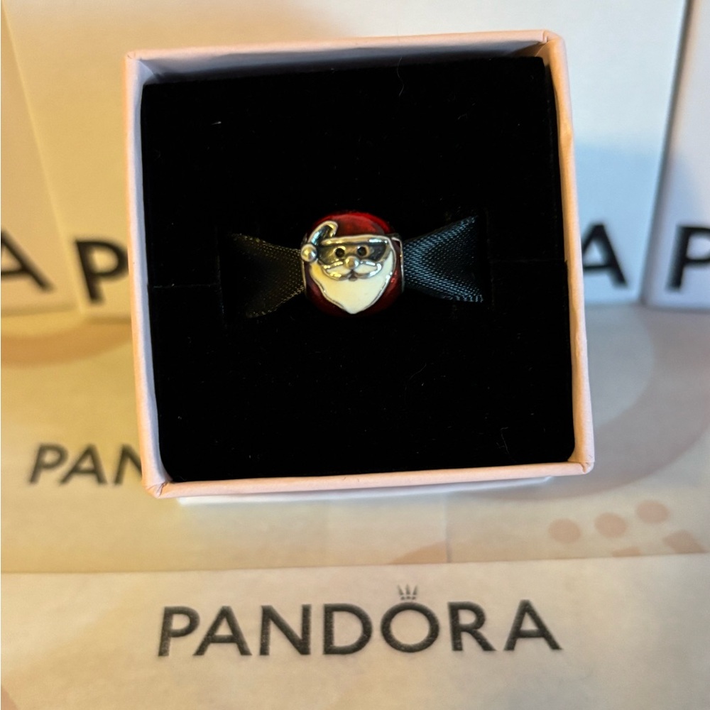 Pandora Santa Charm- Red and Silver (Discontinued)